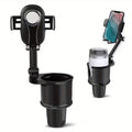 2-in-1 Phone Holder & Cup Holder, Multifunctional Car Phone Stand