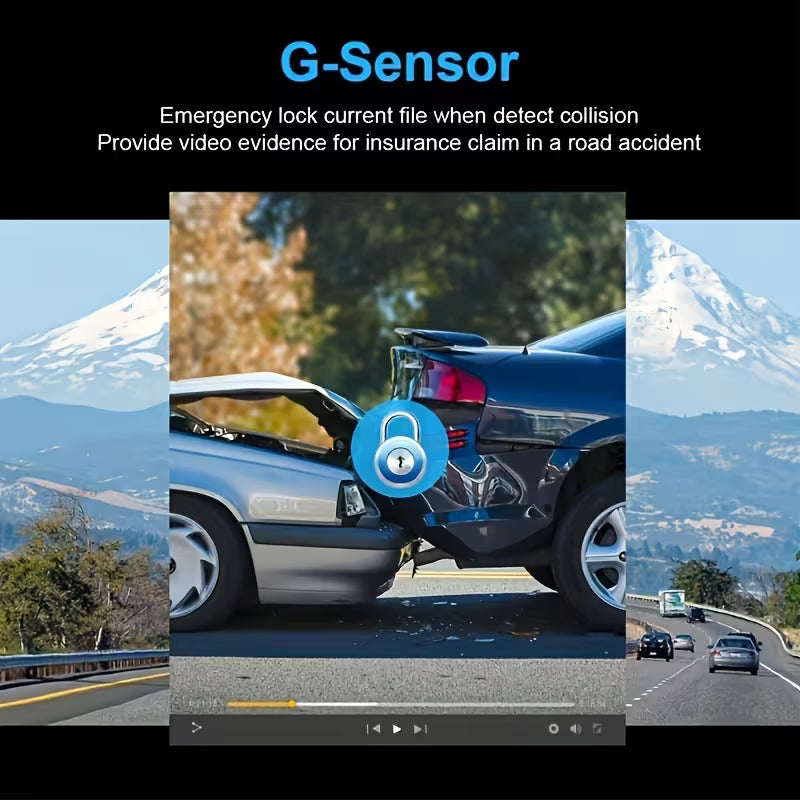 [1080P] CCAKRZY Center Console Tabletop Installation-Free Car Recorder 2-Inch Screen HD Night Vision 1080P CAR DVR