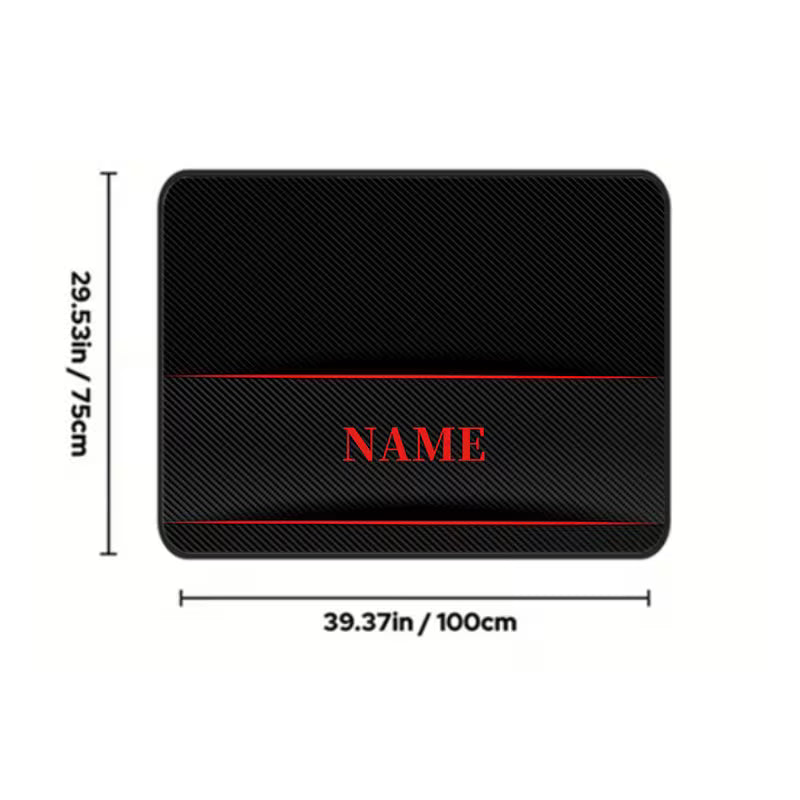 1pc Customizable Car Trunk Mat • Personalized Name & 1pc Customizable Car Trunk Mat • Personalized Name & Anniversary • Stylish Striped DesignAnniversary • Stylish Striped Design