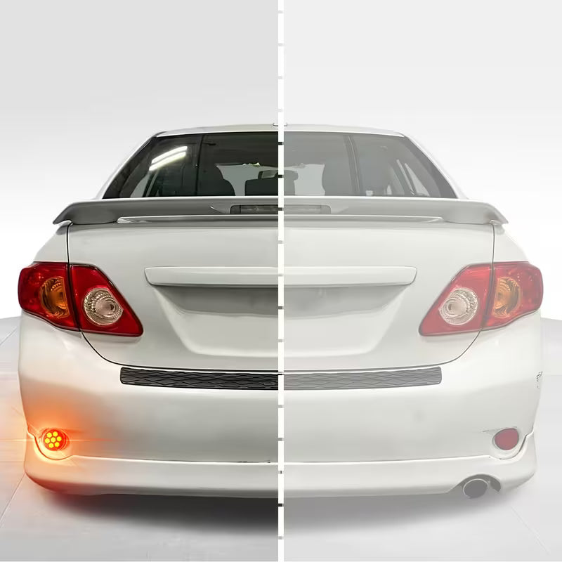 2pcs Smoked LED Rear Bumper Reflectors Fog Brake Tail Light Lamps Compatible with for TOYOTA for SCION IQ 2011-2016, Sienna 2011, Corolla 2009-2010