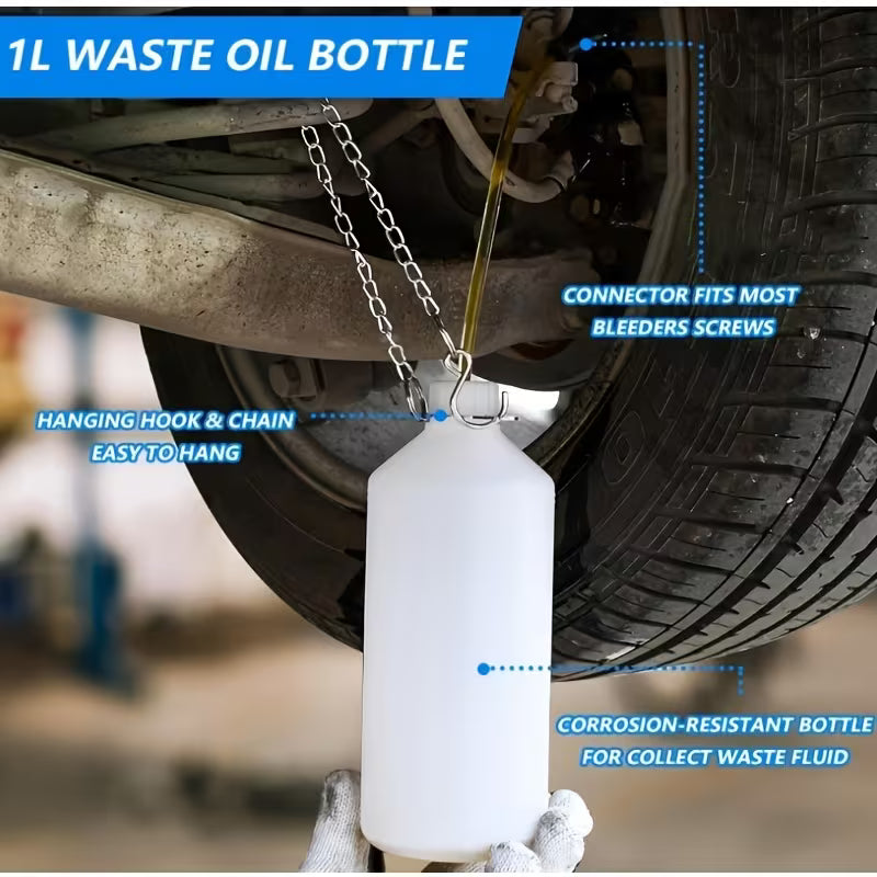 Three-Liter Manual Brake Oil Replacement Kit with Four Different Adapter Models, Suitable for Most Car Models, Simple And Quick