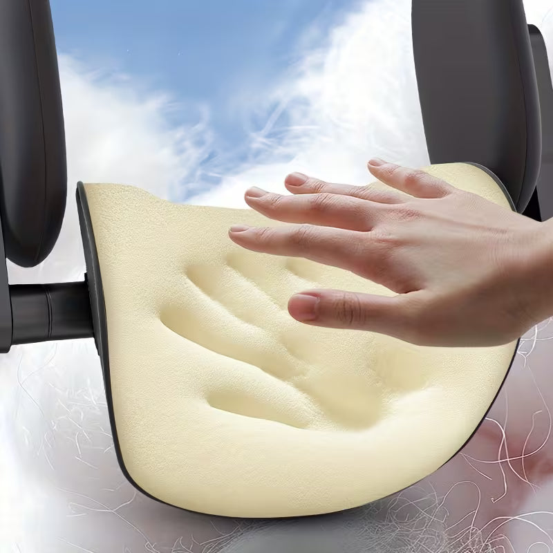 45D Zero-Gravity Memory Foam Car Headrest, Slow-Rebound All-Directional Neck Support Pillow