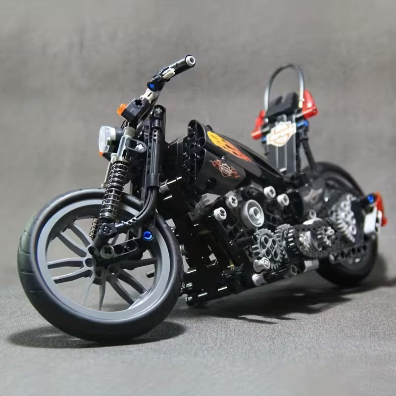 1000+ PCS Muscle Motorcycle Building Blocks, ABS Model Kit