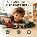 MQUDUO 2-Pack 1:36 Die-Cast Toy Cars, Red & Green Pull-Back Classic Car Models