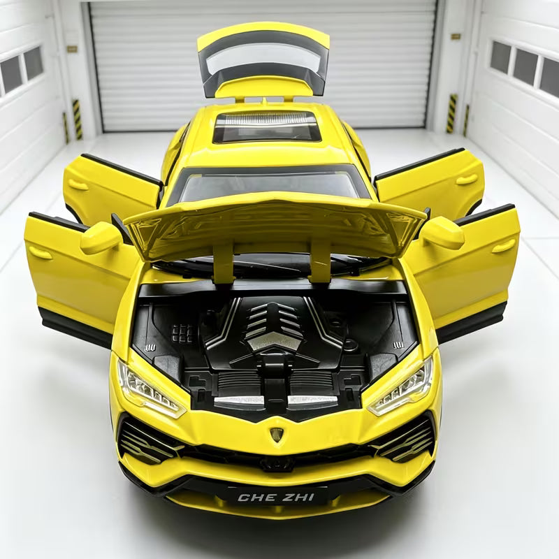 1:24 Premium Car Model, With Base, Base And Vehicle Are Fixed And Cannot Be Separated, Featuring A Cool And Fashionable Design Style, Made Of Durable Die-Cast Alloy