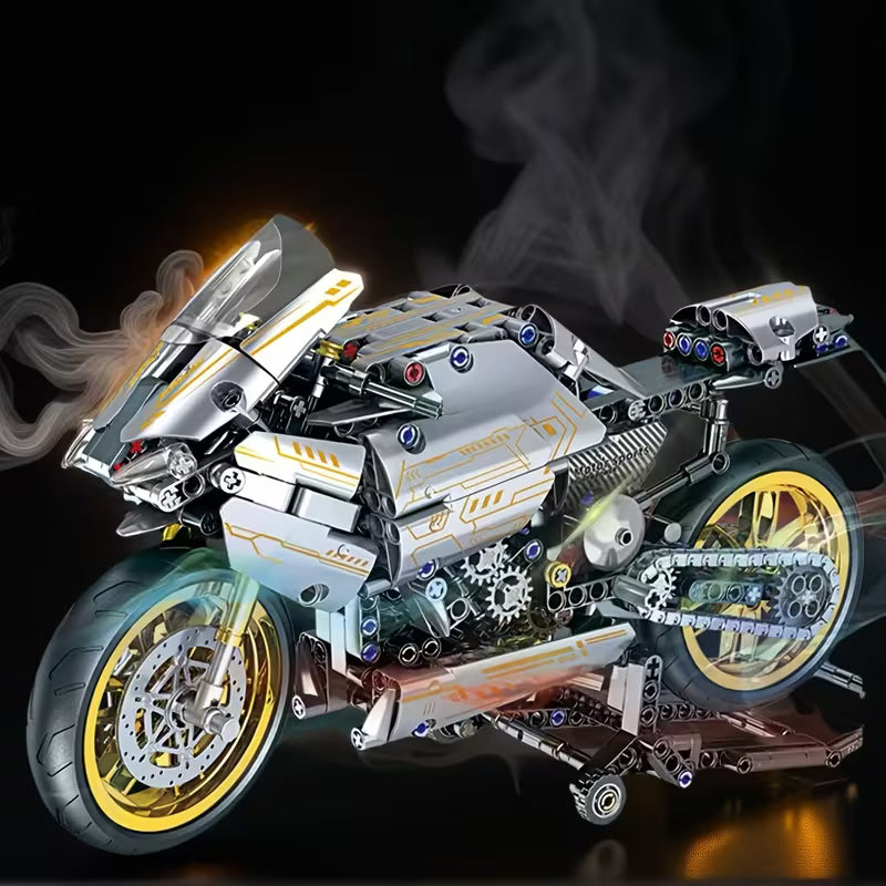 STEM Motorcycle Building Blocks Toy