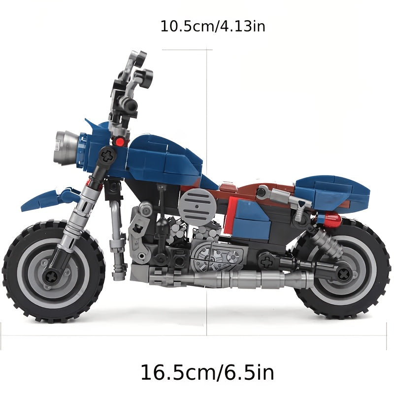 DIY Motorcycle Building Blocks Kit ABS Challenge Collection Gift