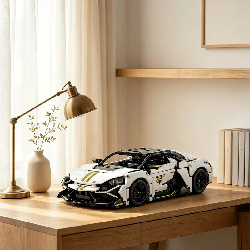 1054PCS Sports Car Building Blocks, STEM DIY Model Kit Friendly Storage Box & Birthday Gift for and Hobbyists