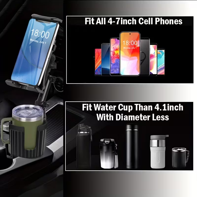 Car Cup Holder Cell Phone/Tablet Holder Multi-functional Car Cell Phone Holder 3in 1 LARGE