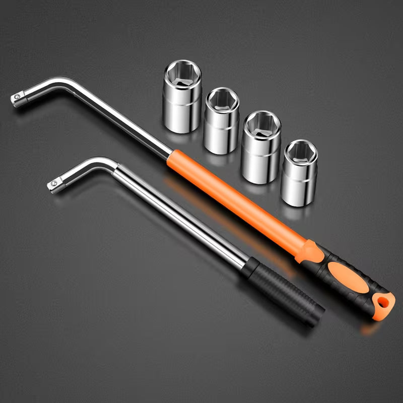 4-in-1 Telescopic Lug Wrench 17/19/21/23mm Car Tire Tool