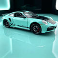 1:24 Cyan Blue Sports Coupe Model  Collectible, Christmas, Birthday, Holiday Gift