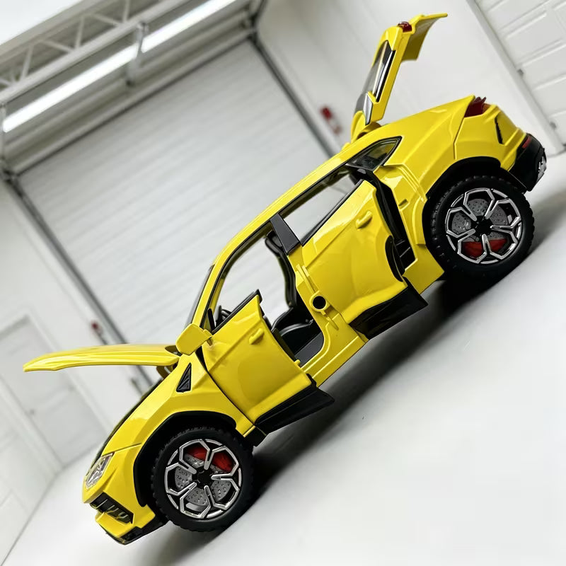 1:24 Premium Car Model, With Base, Base And Vehicle Are Fixed And Cannot Be Separated, Featuring A Cool And Fashionable Design Style, Made Of Durable Die-Cast Alloy