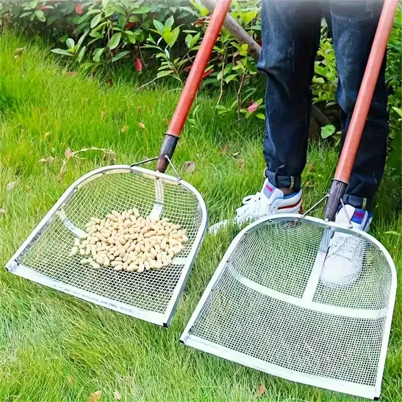 2pcs Thickened Steel Garden Digging Shovel, Long Handle, Heavy-Duty Rust-Resistant Shovel for Lawn & Garden