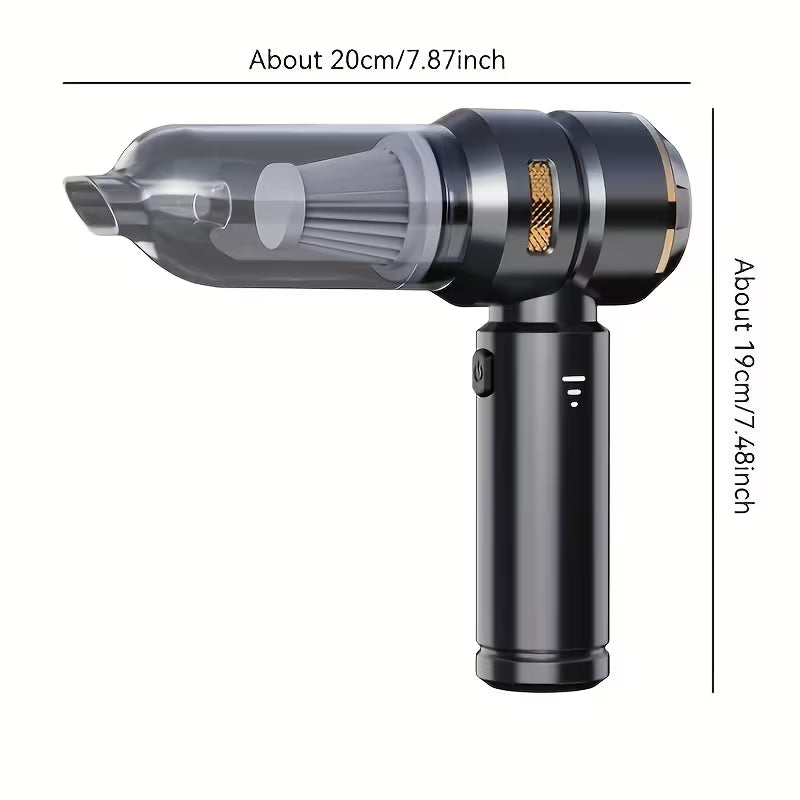 Portable Handheld Vacuum Cleaner, 200W 16KPa USB Rechargeable