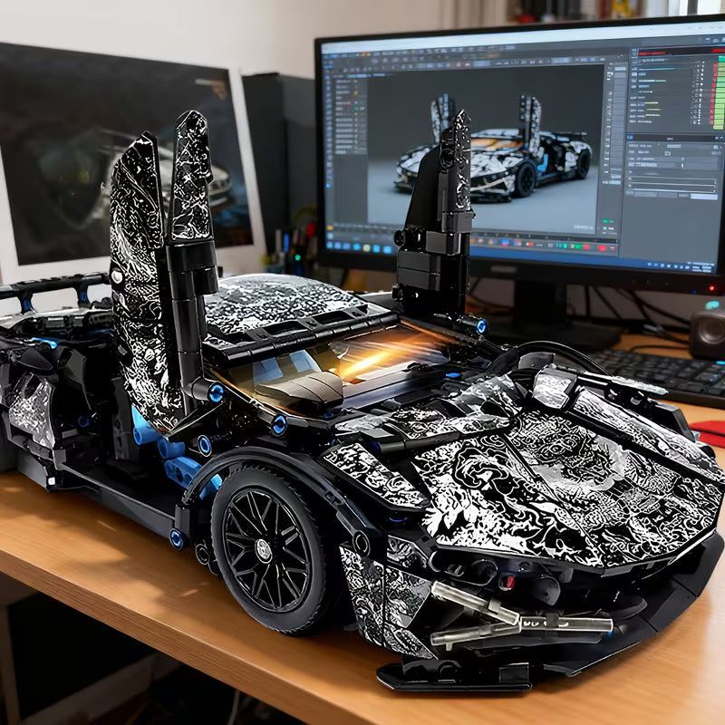 1294PCS Mechanical Supercar Building Blocks Set