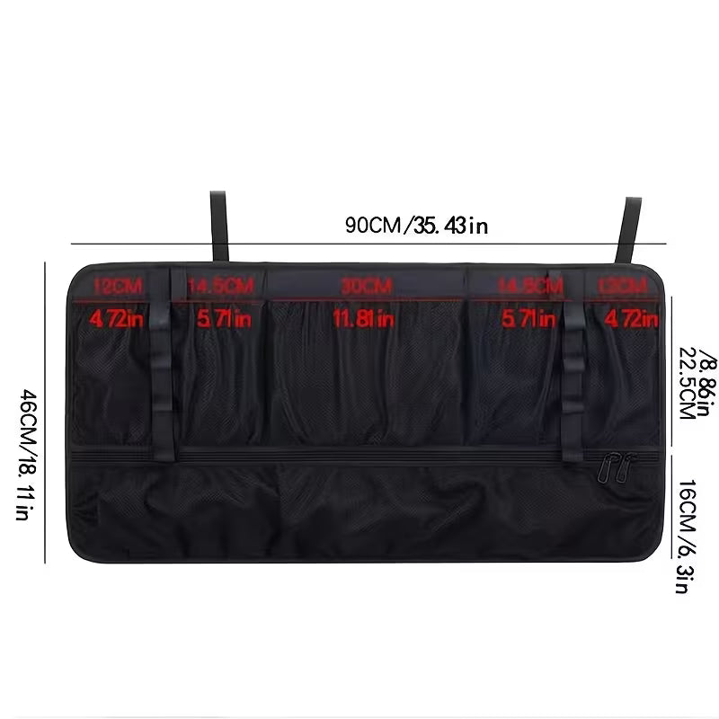1pc Car Fishing Gear Storage Bag Car Rod Holder Wear-Resistant Car Umbrella Fishing Tackle Organizer Bag Storage Bag Fishing Additions Storage