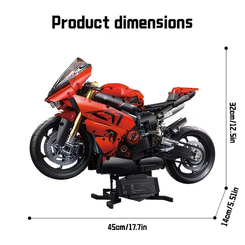 1:5 Super Large Motorcycle Building Blocks