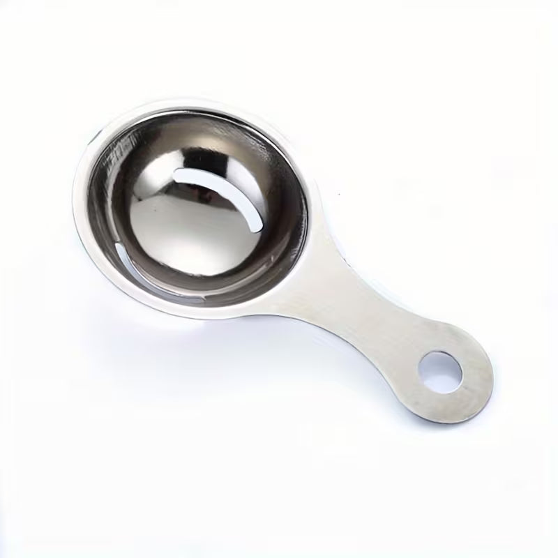 Durable Stainless Steel Egg Yolk Separator, Food Safe, Easy-to-Clean Kitchen Tool for Cooking & Baking