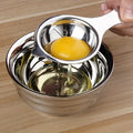Durable Stainless Steel Egg Yolk Separator, Food Safe, Easy-to-Clean Kitchen Tool for Cooking & Baking