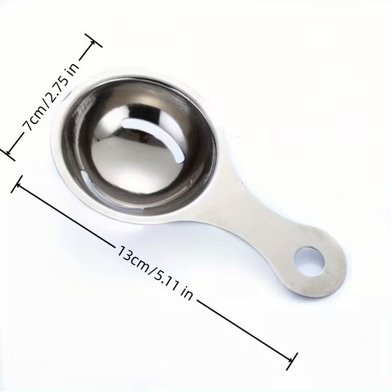 Durable Stainless Steel Egg Yolk Separator, Food Safe, Easy-to-Clean Kitchen Tool for Cooking & Baking