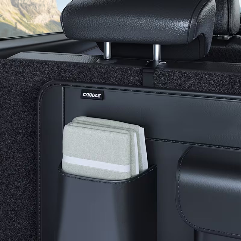 [Foldable Car Organizer] PVC/PU Material Available Car Trunk Storage Bag Foldable Car Organizer Bag Multifunctional Car Interior Trunk Clutter Organizer Box