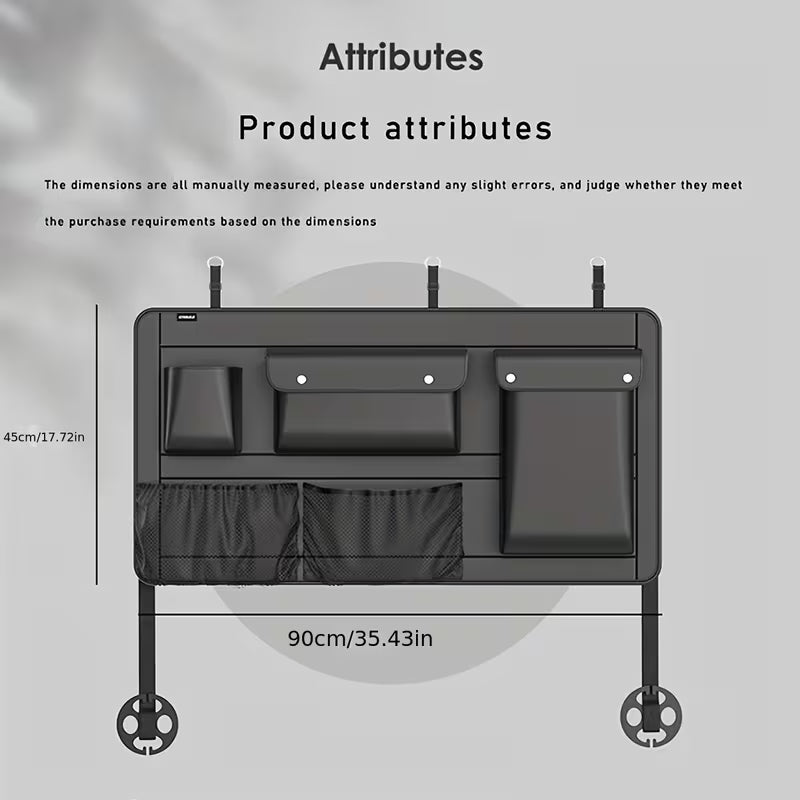 [Foldable Car Organizer] PVC/PU Material Available Car Trunk Storage Bag Foldable Car Organizer Bag Multifunctional Car Interior Trunk Clutter Organizer Box