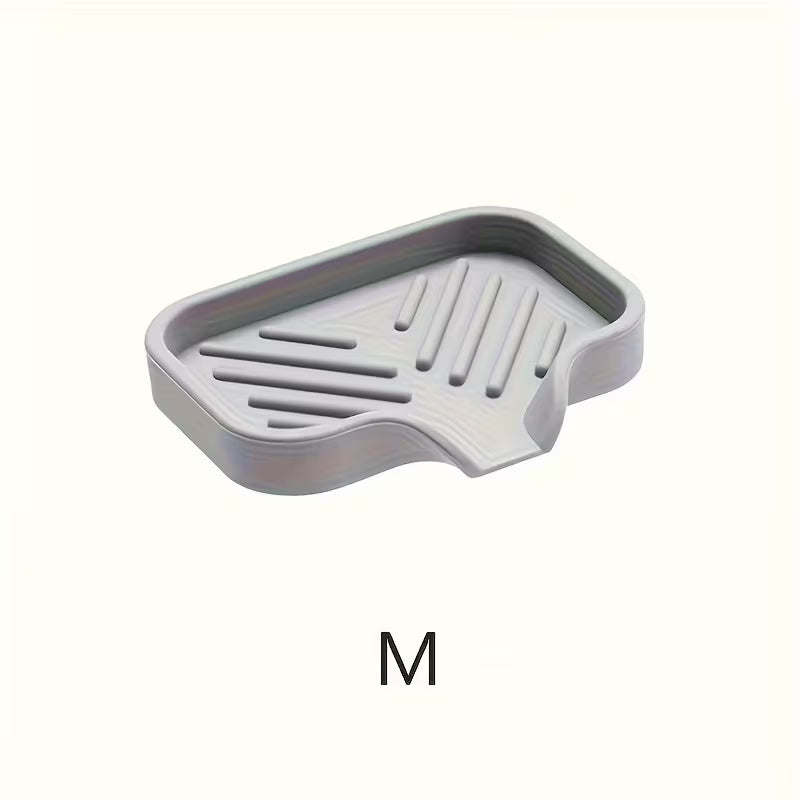 1pc Silicone Kitchen Sink Tray Soap Tray Holder