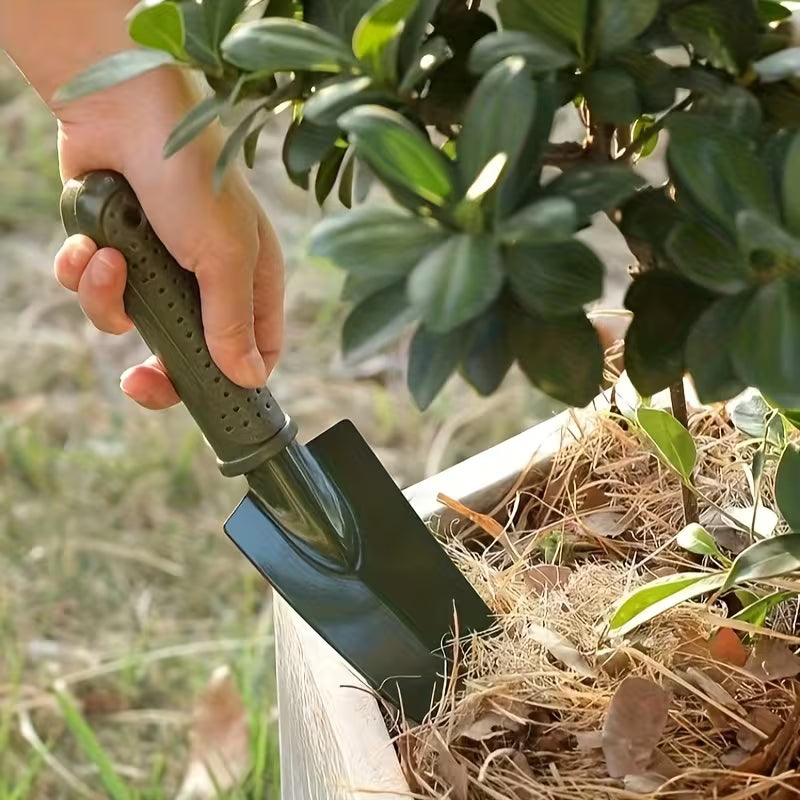 1pc Metal Gardening Shovel, Ergonomic Handle, Rust-Proof & Durable, Digging, Planting & Weeding Tool