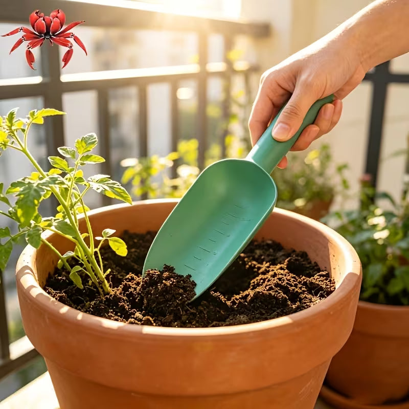 High-End Gardening Shovel, Handheld Soil Shovel with Scale Markings, Planting & Digging Tool