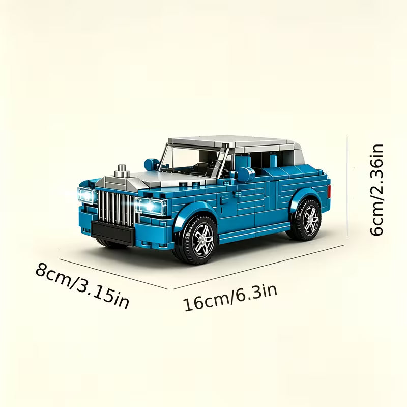 Luxury Classic Car Building Blocks, Collectible Display Vehicle Toy, Assembly Retro Car Brick Model, Gift for Car Enthusiast Boys