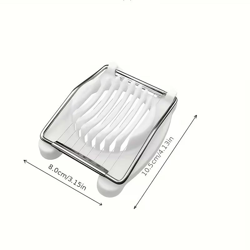 1 Egg Slicer, Stainless Steel Wire Cutter, Easy to Slice Eggs, Fruits & Vegetables