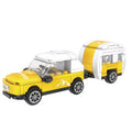 8pcs City Transportation Building Blocks Set, Including Sliding Cars And City-Themed Vehicles, Create Your Own Cool And Unique Toy Cars,