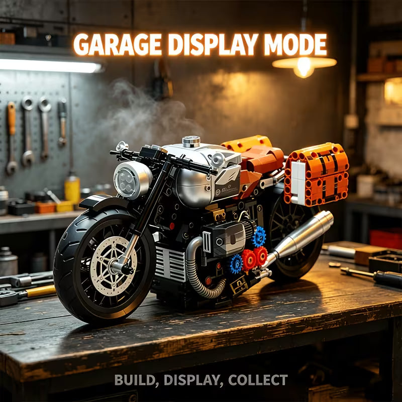 1:5 Motorcycle Building Blocks Set, 1000 PCS DIY Model Kit