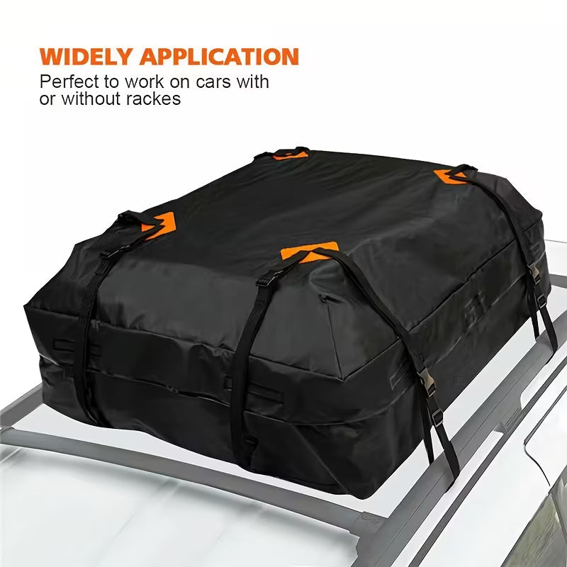 Outdoor Luggage Rooftop Bag, Waterproof 425L Thick Oxford Cloth, 10000mm Water Pressure, Anti-Slip Mat