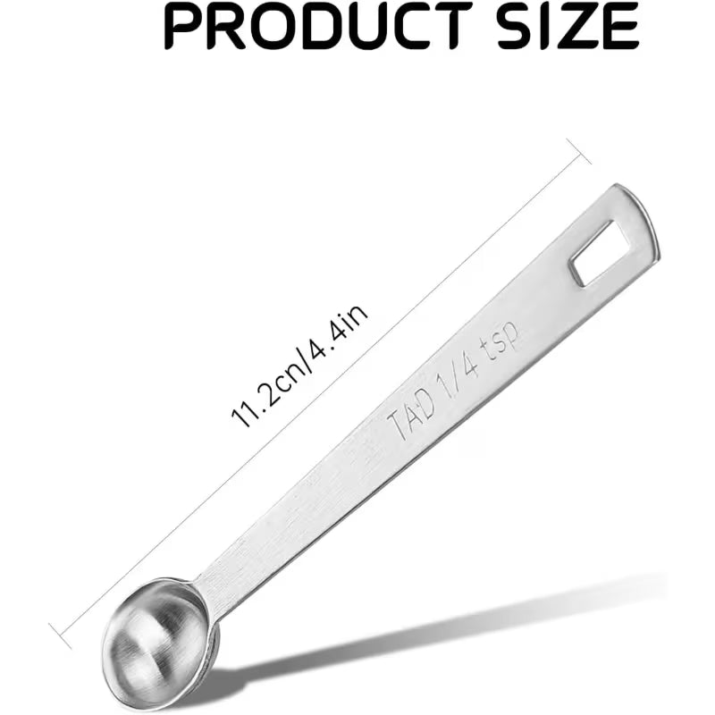 1pc 1/4 Teaspoon (1/4 Tsp, 0.04 oz, 1.25 Cc) Stainless Steel Measuring Spoon, Mini Measuring Spoon