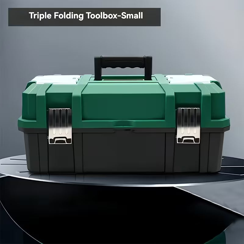 Large Plastic Tool Box Organizer | Multi-Layer Portable Storage Box for Tools & Small Parts