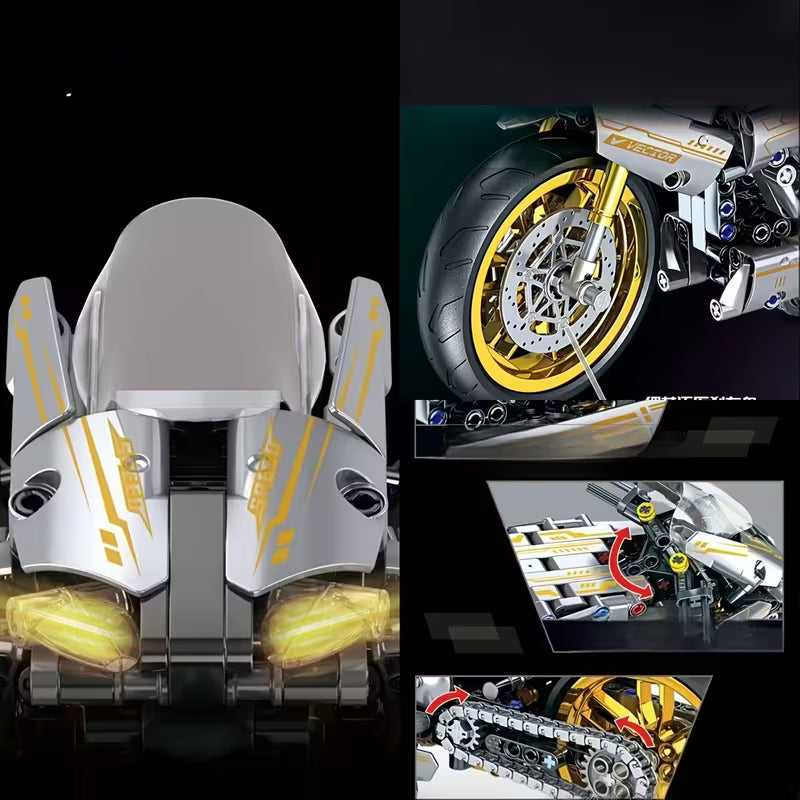 STEM Motorcycle Building Blocks Toy
