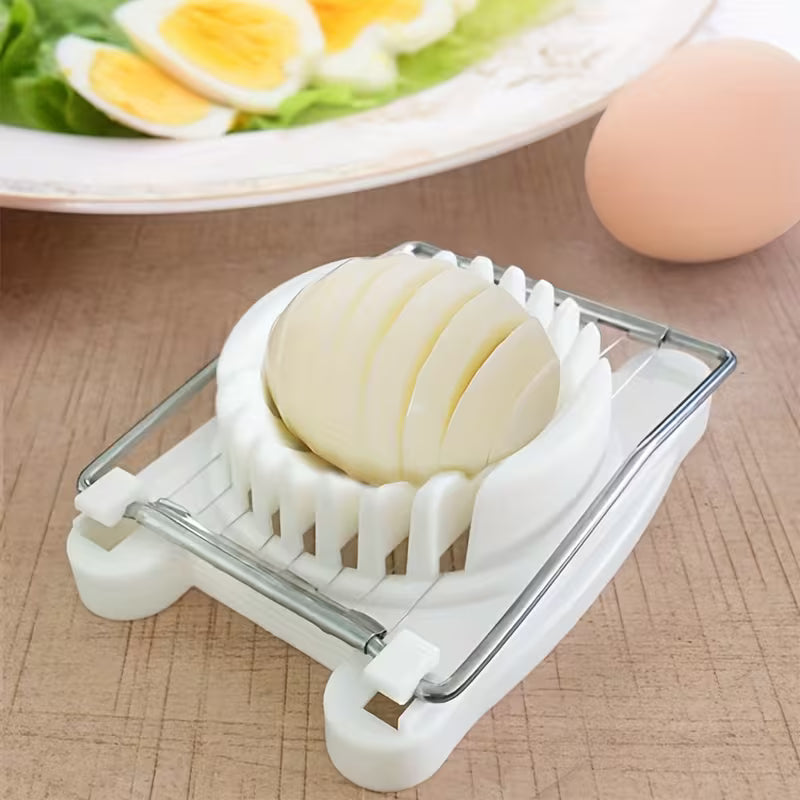 1 Egg Slicer, Stainless Steel Wire Cutter, Easy to Slice Eggs, Fruits & Vegetables