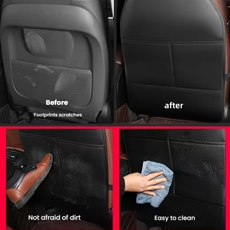 Multi functional storage anti kick pad for car seats, blocking shoe prints to prevent pets from dirtying the interior,