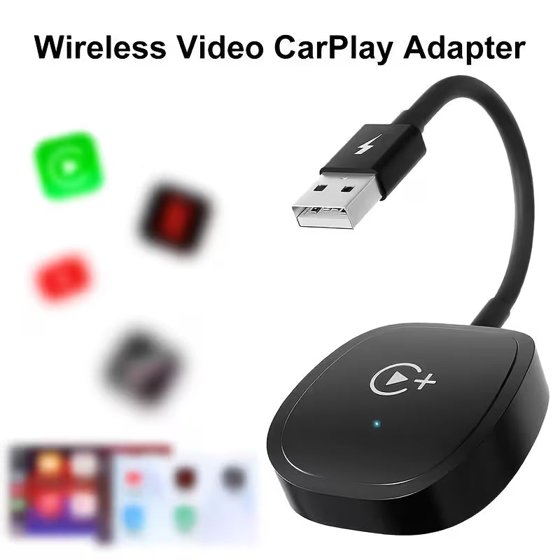 Wireless CarPlay Adapter, 2026 Upgraded Wireless CarPlay Video Adapter, Music, Video & Navigation