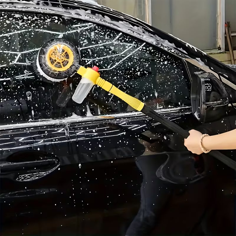 [Car Cleaning Brush] Car Cleaning Brush, Foam Additions, Automatic, Rotating, Long Handle