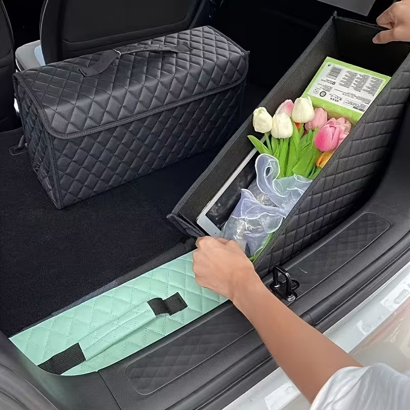 Trunk Storage Box Storage Box Toolbox PU Leather Storage Bag Storage Supplies