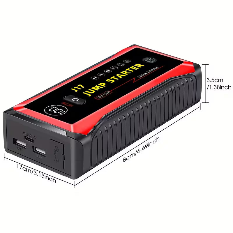 7000A Car Jump Starter Only Optional 7000A Jump Starter With Air Compressor, Jump Starter Para, Car Accessories Tools, LED Light,