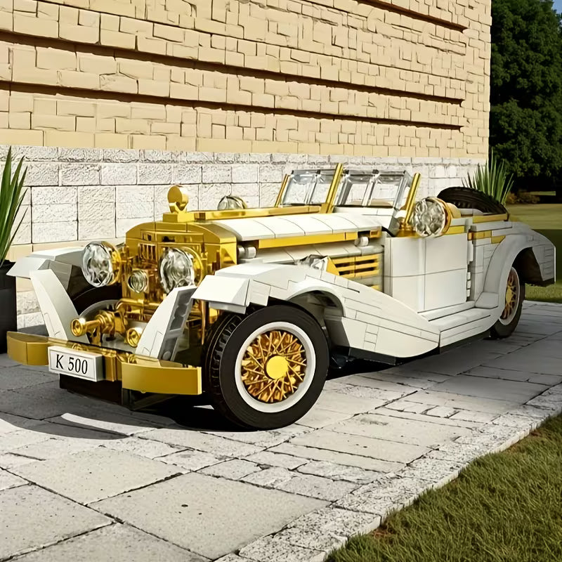 1000PCS Retro Classic Car & Motorcycle Building Set Home Decoration Ornaments, Birthday, Christmas, Halloween, Thanksgiving Toy Gifts