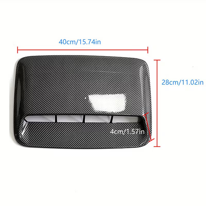 1/2/3pcs Universal Car Side Hood Scoop Bonnet Air Flow Intake Vent Decor Cover Kit