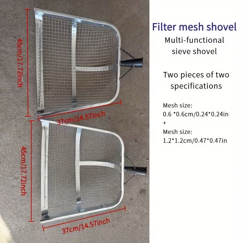 2pcs Thickened Steel Garden Digging Shovel, Long Handle, Heavy-Duty Rust-Resistant Shovel for Lawn & Garden