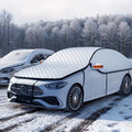 Car Windshield Snow & Sun Shade, Winter Snow/Frost-Proof, Summer Sun-Block, Full Coverage Oxford Cloth