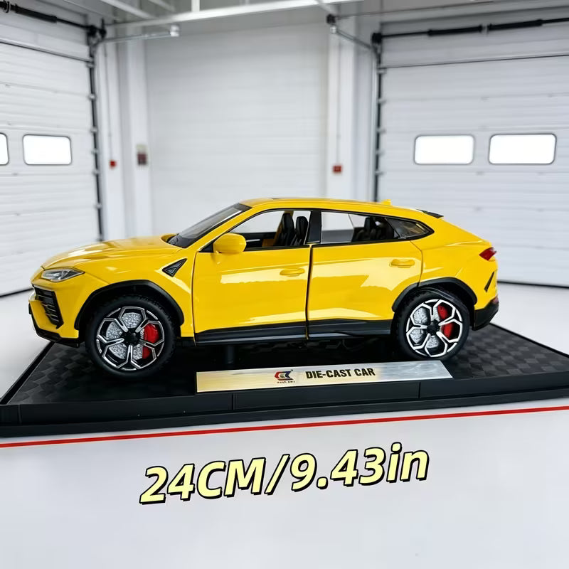 1:24 Premium Car Model, With Base, Base And Vehicle Are Fixed And Cannot Be Separated, Featuring A Cool And Fashionable Design Style, Made Of Durable Die-Cast Alloy