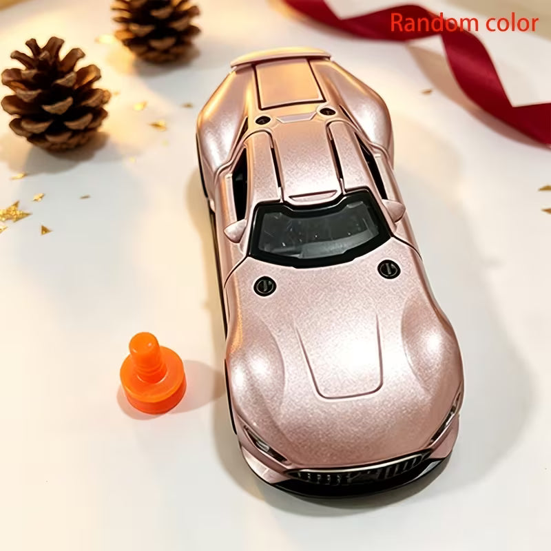 Die-Cast Metal Racing Car Model, Rear-Wheel Drive, Random Color, 1Pc
