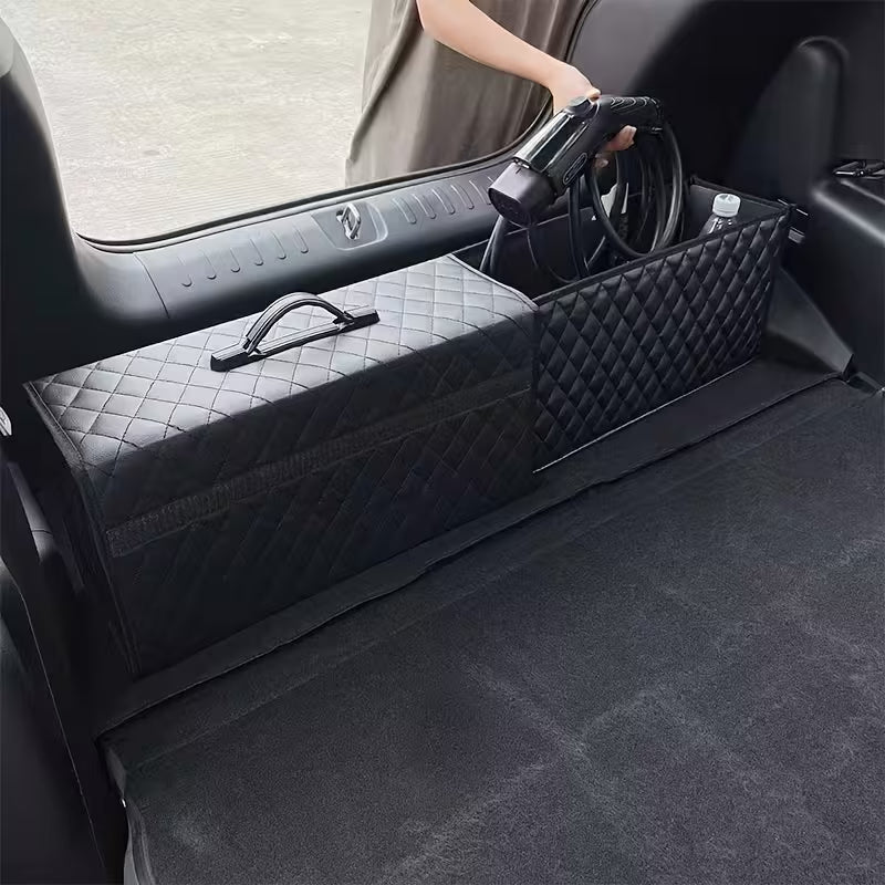 Trunk Storage Box Storage Box Toolbox PU Leather Storage Bag Storage Supplies